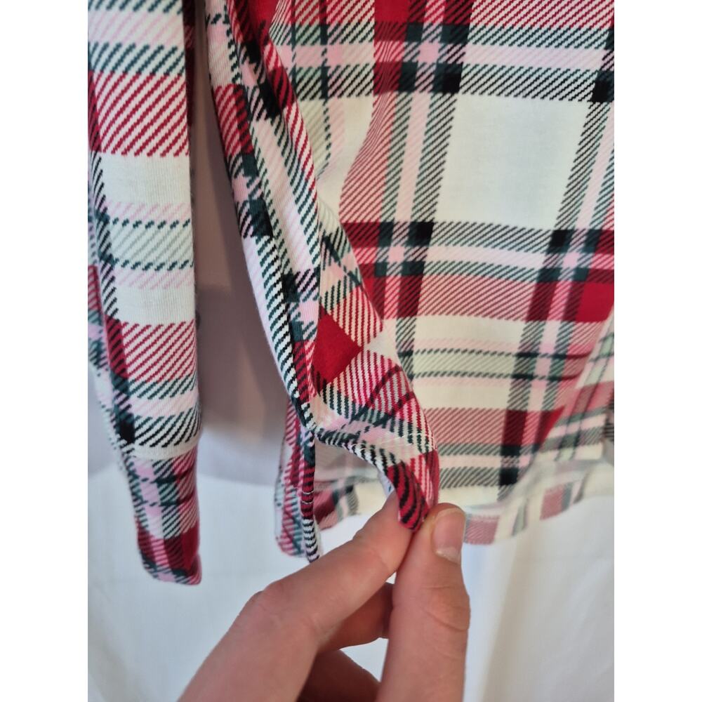 Soma Red Plaid Cotton Blend Pajama Set NWT Small Holiday - Picture 8 of 16